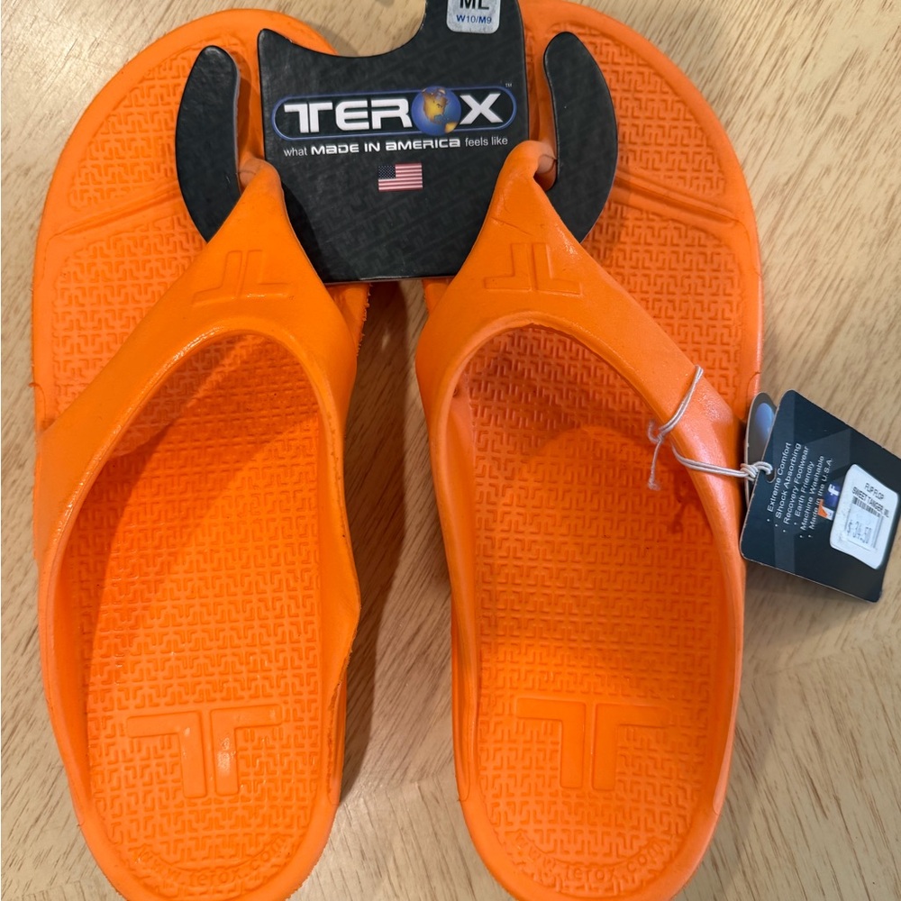 Terox Orange Flip Flops
